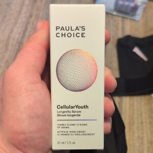 Paula's Choice Cellular Youth Longevity Serum with White and Black Packaging